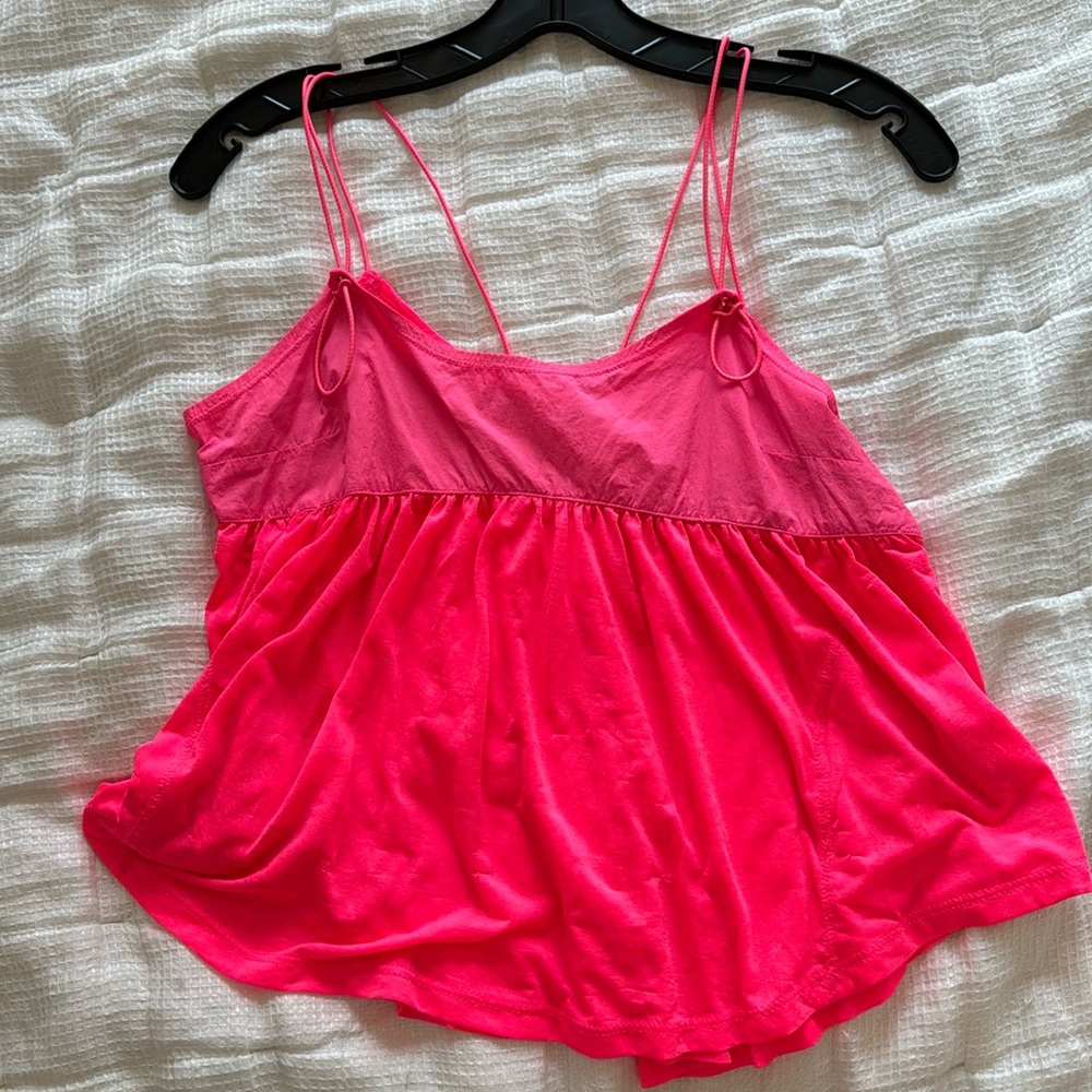 free people movement pink tank size XS